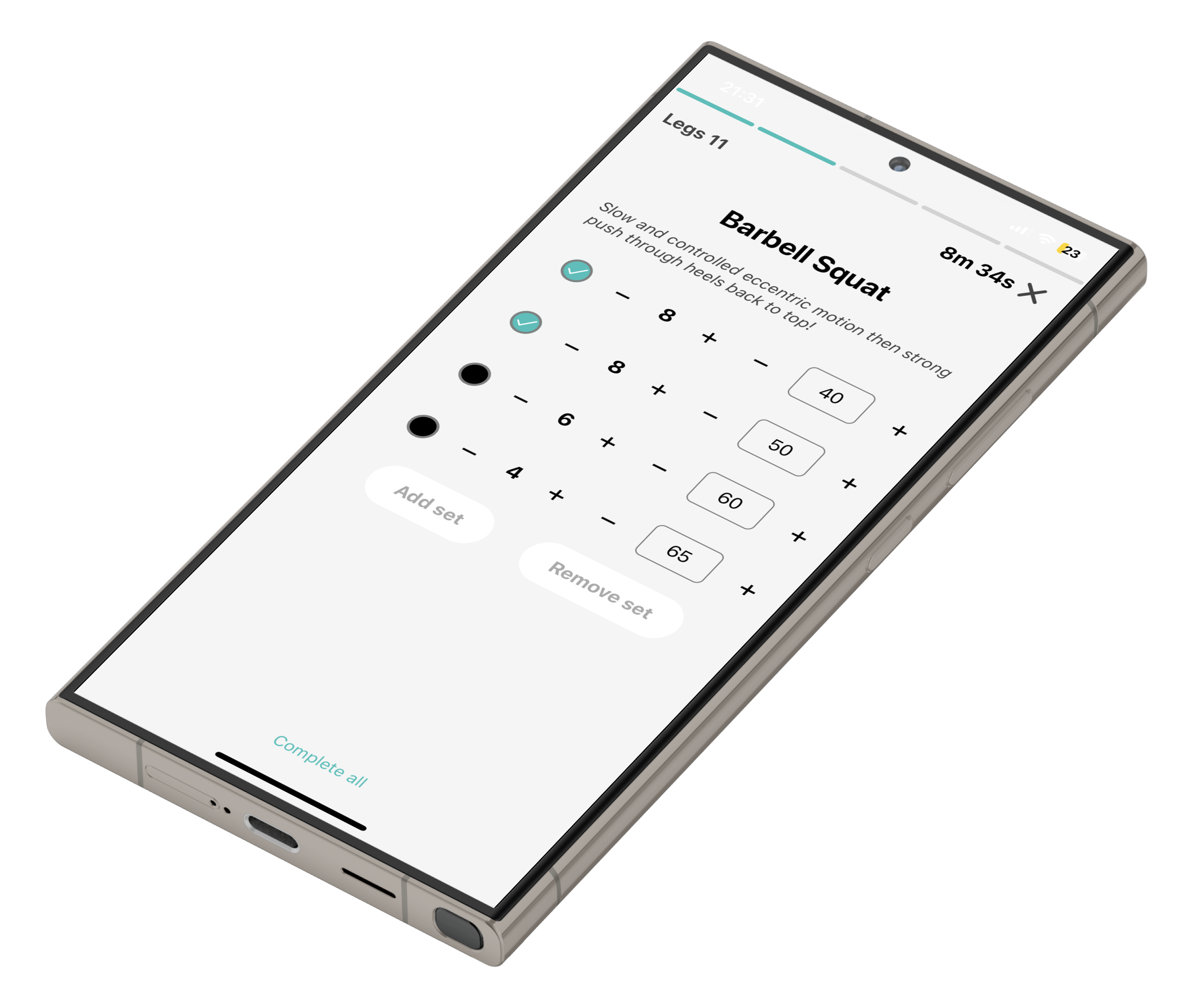Workout store mockup